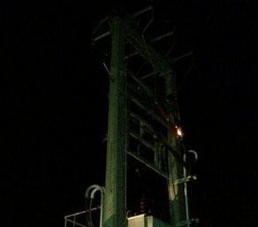 Brand 30KV Masttrafo-Anlage