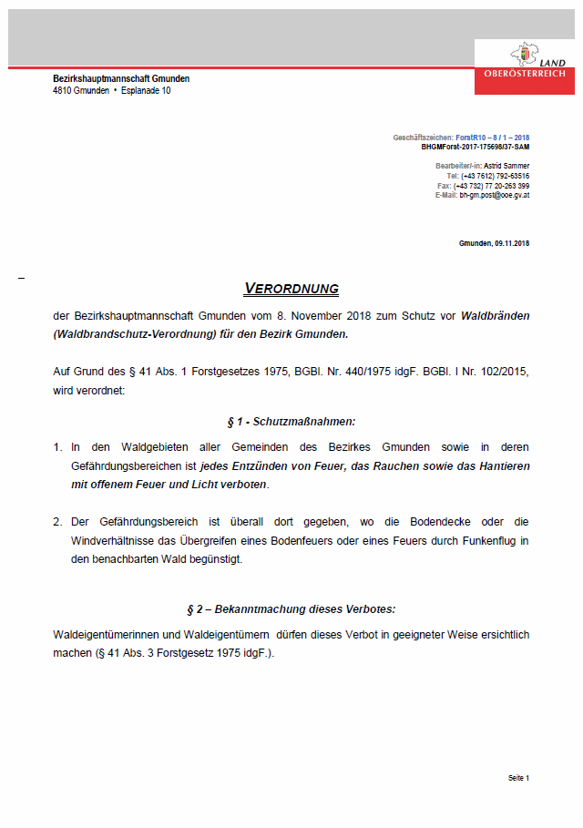 Waldbrandschutzverordnung